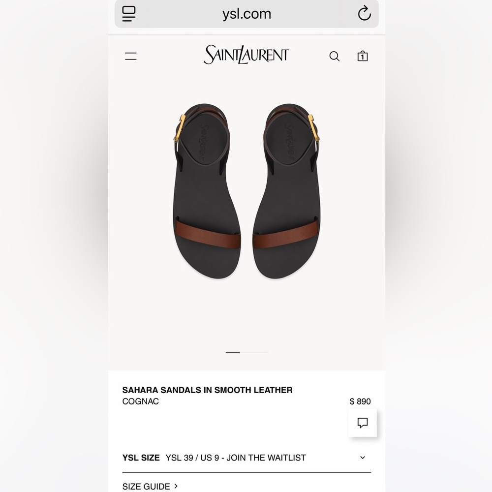 New YSL SAHARA SANDALS | EU 39 - Picture 13 of 17